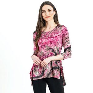 NWT Pink/taupe Tunic Top by Clara Sunwoo